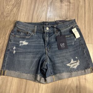 NWT GAP Denim 1969 Medium Stretch Cotton Denim Jean Cutoffs Size 6 Size 28